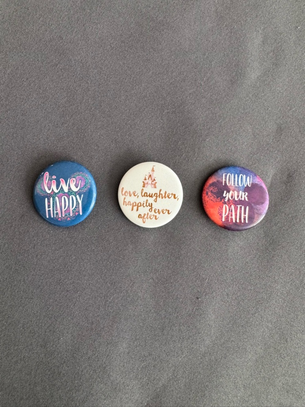 Disney 3-Set Button Pins